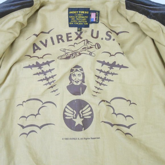 Avirex U.S. NAVY AERONAUTICS 7823 Leather jacket
